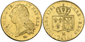 France, Louis XVI, double louis d’or, 1791 m, Toulouse mint, extremely fine

Estimate: GBP £700 - £900
