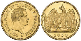 Germany, Prussia, Friedrich Wilhelm IV (1840-61), friedrich d’or, 1850 a (F. 2432), mint state

Estimate: GBP £2’000 - £3’000