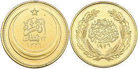 Turkey, Republic, 500-kurush, 1926, 36.11g (KM 839), traces of mounting, good very fine

Estimate: GBP £1’200 - £1’500