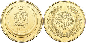 Turkey, Republic, 500-kurush, 1926, 36.04g (KM 839), faint traces of mounting, good very fine

Estimate: GBP £1’200 - £1’500