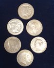 Imperial Germany, Württemberg, Wilhelm II, 3 mark (4), 1909, 1910 and Silver Wedding commemorative, 1911 (2), these both with normal h in charlotte, v...