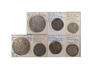 Low Countries, Albert and Isabella (1598-1621), patagons (2), undated (1612-1621) and 1620; kwart patagons (2), undated (1612-1621) and 1620; pauwensc...