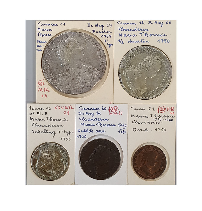 Low Countries, Maria Theresia (1740-1780), dukaton, 1754, rev., lion below shiel...