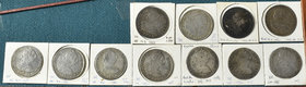 Peru, Carlos III, Lima, portrait 8-reales (11), 1772 JM, with traces of solder and ex gilt, 1773, 1775, 1777, 1778, all MJ, 1778 with graffiti behind ...