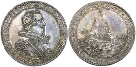 Charles I, Dominion of the Sea, 1630, small silver medal by Nicholas Briot, bust right, rev., ship in full sail, 28mm (MI 257/42; Eimer 119), toned, e...
