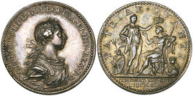 George III, Coronation, 1761, official silver medal by Natter, bust right, rev., Britannia crowning the king, 34mm (BHM 24; Eimer 694), good very fine...