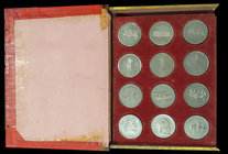 George IV, Thomason’s Medallic Athenian Sculptures, a complete set of 48 medals in white metal, with common obverse of Royal Arms and dedication to Ge...