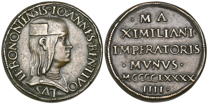Italy, Giovanni II Bentivoglio (Lord of Bologna, 1462-1502), bronze medal attrib...
