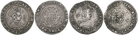 Edward VI (1547-53), Second Period, shillings (2), 1549, Canterbury m.m. t, bust 3, 4.55g (Bispham, BNJ 1985, p. 137; N. 1921; S. 2468); third period,...