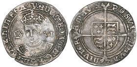 Edward VI, Fine silver issue, sixpence, 1551, m.m. y (S. 2483), scratched and slightly buckled, fine to very fine

Estimate: GBP £50 - £70