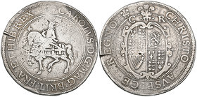 Charles I (1625-49), Tower mint, crown, group II, type 2b1, m.m. plume, rev., plume over shield, 29.69g (FRC X/XII; JGB 243 (same dies); N. 2192; S. 2...