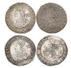 Charles I, Tower mint, shillings (2), group C, third bust, type 2a, m.m. rose, 5.98g (Sharp C2/1; cf. JGB 459-464; N. 2221; S. 2787); group D, fourth ...