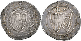Commonwealth, halfcrown, 1653, 14.82g (E.S.C. 28 [431]; N. 2722; S. 3215), minor flan flaws, very fine and lightly toned. Ex Spink Numismatic Circular...