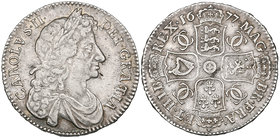 Charles II, halfcrown, 1677, fourth bust, edge v. nono (E.S.C. 475 [479]; S. 3367), very fine

Estimate: GBP £220 - £250