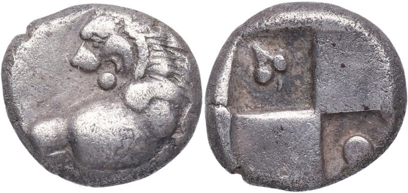 480-350 aC. Tracia. Cerconesos. Hemidracma. Sears1602. BMC13. Ag. 2,20 g. Diamet...
