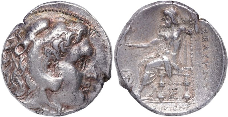 312-281 aC. Imperio Seléucida. Seleukos I Nikator. Tigris. Tetradracma. Ag. 17,0...