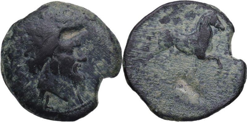 120-50 aC. Sacili. (Pedro Abad). Córdoba. Dupondio. AB 2022. Ag. 20,96 g. BC+. E...