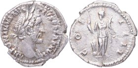 153-154 dC. Antoninus Pius. Roma. Denario. RIC III Antoninus Pius 232. Ag. 3,26 g. ANTONINVS AVG – PIVS P P TR P XVII: Busto de Antoninus Pius, laurea...