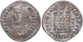 316-317 dC. Constantino I. Heraclea. Follis. RIC VII Heraclea 33. Ae. 2,64 g. IMP CONSTA-NTINVS AVG, busto de Constantino  laureado y drapeado a izqui...