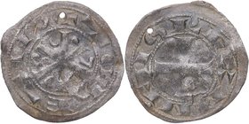 1085-1109. Alfonso VI (1065-1109). Toledo. Dinero. Mozo A6:10.2. Ve. 1,12 g. MBC-. Est.30.
