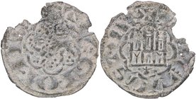 1252-1284. Alfonso X (1252-1284). Coruña. Dinero seisén (Noven incorrectamente en otros catálogos). Núñez 126; Mar 295. Ve. 0,63 g. Venera antigua. MB...