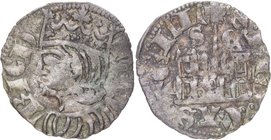 1369-1379. Enrique II (1369-1379). Segovia. Cornado. Mar 663 variante. Ve. 0,88 g. Variante anverso ENRICU. MBC. Est.30.