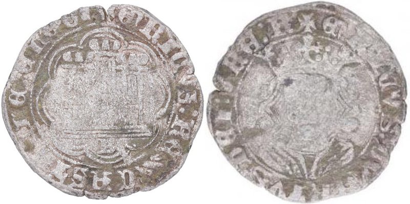 1454-1474. Enrique IV (1454-1474). Burgos. Cuartillo. Mar 1000. Ve. 3,10 g. MBC-...