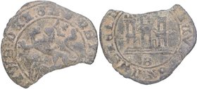 1454-1474. Enrique IV (1454-1474). Burgos. Maravedí. Mar 958.2. Ve. 1,50 g. MBC-. Est.20.