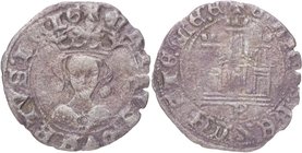 1454-1474. Enrique IV (1454-1474). Burgos. Medio cuartillo. Mar 1039. Ve. 1,21 g. Atractiva. MBC- / MBC. Est.25.