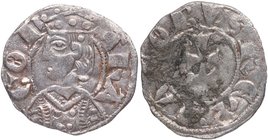 1291-1327. Reino de Aragón. Jaime II (1291-1327). Sariñena (Huesca). Dinero. Ve. MBC. Est.25.