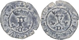 1469-1504. Reyes Católicos (1469-1504). Cuenca. Blanca. P. Cy 4055. Ve. 0,94 g. MBC+. Est.12.