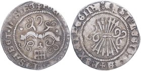 1520. Reyes Católicos (1469-1504). Segovia. 1/2 Real. Ag. 1,54 g. MBC+. Est.120.