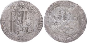 1497-1504. Reyes Católicos (1469-1504). Coruña. Real. A. Cy 12. Ag. 3,06 g. Escasa. MBC-. Est.70.