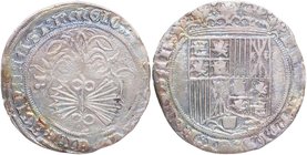 1497. Reyes Católicos (1469-1504). Burgos. 1 Real. Ag. 3,27 g. EBC- / MBC+. Est.80.