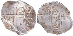 1673. Carlos II (1665-1700). Potosí. 2 Reales. Calicó 600. Ag. 5,47 g. MBC. Est.100.