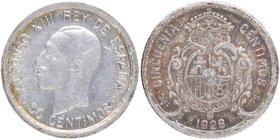1926. Alfonso XIII (1886-1931). Madrid. 50 Céntimos. PCS. Cy 17607. Ag. 2,48 g. EBC+ / EBC. Est.6.