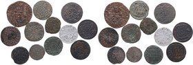 1670, 1694, 1695, 1696, 1697 y 1750. Estados Alemanes. Lote de 12 monedas de Estados Alemanes. Ae y Ve. 11 en MBC- y 1 en EBC. Est.50.