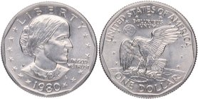 1980. Estados Unidos. 1 Dollar. Ve. 8,10 g. SC-. Est.10.