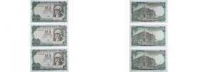 1971. Franco (1939-1975). Madrid. 3 billetes de 1000 Pesetas, serie correlativa. EDIFIL-474c. Impreso en calcografía y litografía. José Echegaray /Edi...
