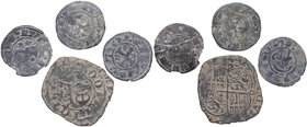 1104-1367. Reino de Castilla y León. Alfonso I de Aragón ( 1104-1134) y Enrique II de Castilla (1366-1367). Burgos y Toledo. Lote de 4 monedas: 3 ud d...