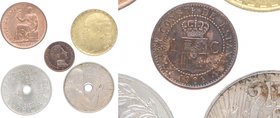 1906, 1934 y 1937 (3 ud). España. Segunda Republica. Lote de 5 monedas: 2 de 25 céntimos (1934 y 1937), 1 de 50 céntimos (1937), 1 de 1 peseta (1937) ...