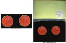 ANCIENT LOTS. Reproductions. Greek. Sicily. Syracuse. Ca. AD 20th century. Lot of two (2) decadrachm medallions. Includes set of two Syracusan reprodu...