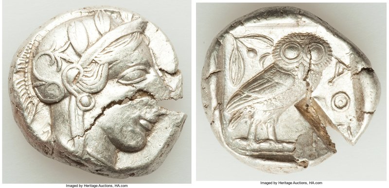 ATTICA. Athens. Ca. 440-404 BC. AR tetradrachm (25mm, 17.10 gm, 4h). Choice VF, ...
