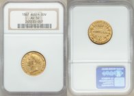 Victoria gold Sovereign 1867-SYDNEY AU50 NGC, Sydney mint, KM4, Fr-10.

HID09801242017
