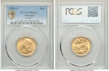 Victoria gold Sovereign 1894-S MS61 PCGS, KM13, S-3877.

HID09801242017