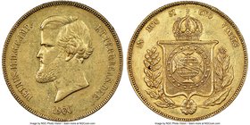 Pedro II gold 20000 Reis 1860 AU53 NGC, KM468.

HID09801242017
