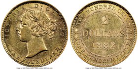 Newfoundland. Victoria gold 2 Dollars 1882-H AU55 NGC, Heaton mint, KM5. AGW 0.0981 oz.

HID09801242017