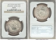 Republic Souvenir Peso 1897 AU58 NGC, KM-XM2. Close date variety.

HID09801242017