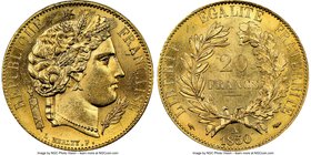 Republic gold 20 Francs 1850-A MS63 NGC, Paris mint, KM762. AGW 0.1867 oz.

HID09801242017