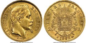 Napoleon III gold 20 Francs 1862-A MS62 NGC, Paris mint, KM801.1. AGW 0.1867 oz.

HID09801242017
